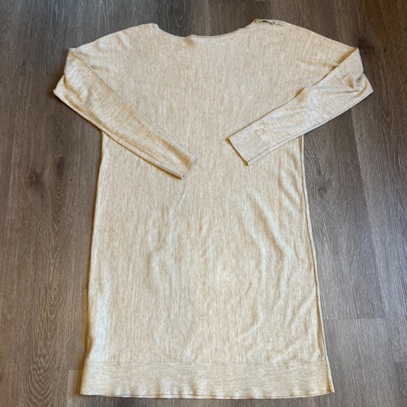 Lilly Pulitzer Jupiter Sweater Dress Cotton Modal Wool PB Camel Heather L - Picture 9 of 11